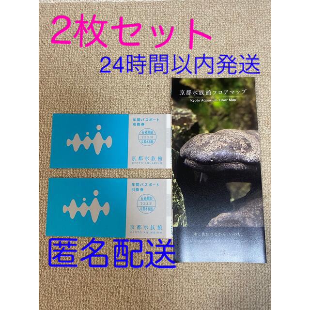 京都水族館　年間パスポート　2枚セット チケットの施設利用券(水族館)の商品写真