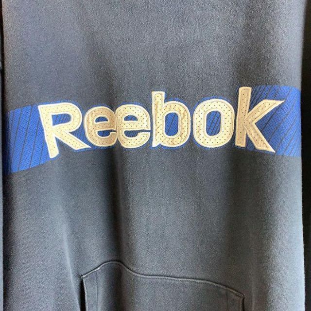 Reebok(リーボック)のリーボックReebok★輸入古着　スウエットパーカー　XL ネイビー　紺 メンズのトップス(スウェット)の商品写真