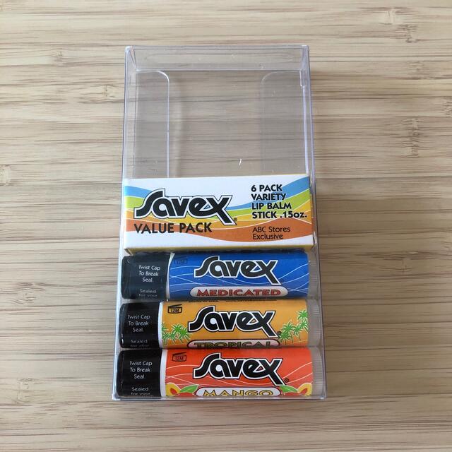 Savex(サベックス)の3本セット＊savex サベックス リップクリーム  コスメ/美容のスキンケア/基礎化粧品(リップケア/リップクリーム)の商品写真