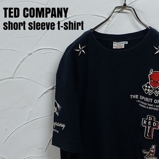 テッドマン(TEDMAN)のTED COMPANY/テッドカンパニー 半袖 ワッペン付き プリント Tシャツ(Tシャツ/カットソー(半袖/袖なし))