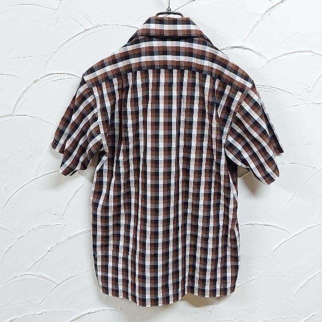 EVISU(エビス)のYAMNE EVIS/ヤマネ エヴィス 半袖 ブロック チェック シャツ メンズのトップス(シャツ)の商品写真