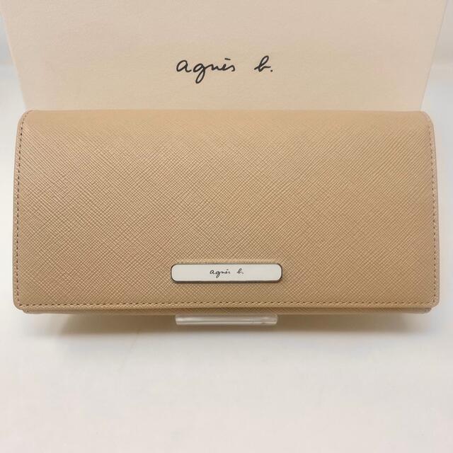 未使用☺︎agnes b. voyage アニエスベー 長財布 ベージュ 白 www