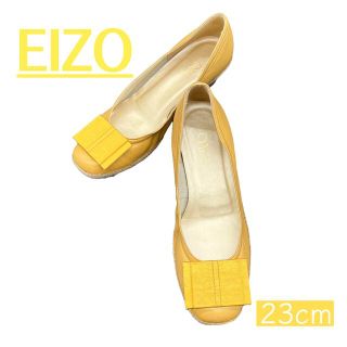 EIZO 【新品】リボンが可愛い　ローヒールパンプス(ハイヒール/パンプス)