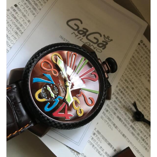 使い勝手の良い MILANO GaGa 48mm マヌアーレ ガガミラノ 腕時計(アナログ)