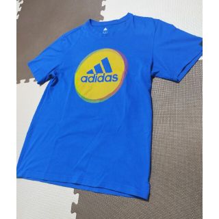 アディダス(adidas)の☆ATS-868 アディダス 半袖 Tシャツ 青 L(Tシャツ/カットソー(半袖/袖なし))