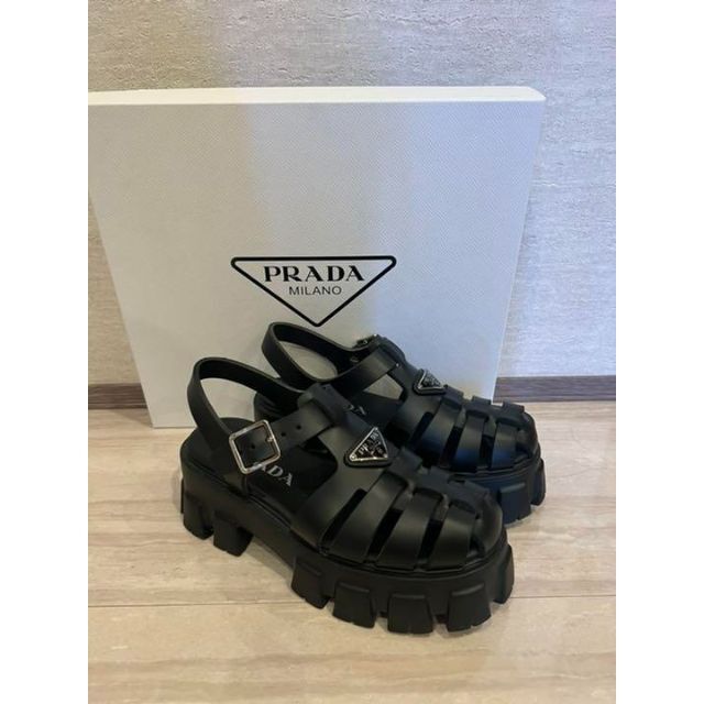PRADA 22ss モノリス ラバーサンダル サイズ37 - www.husnususlu.com
