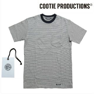 クーティー(COOTIE)の定価11000円 cootie ボーダーTシャツ S ポケット タグ付き(Tシャツ/カットソー(半袖/袖なし))