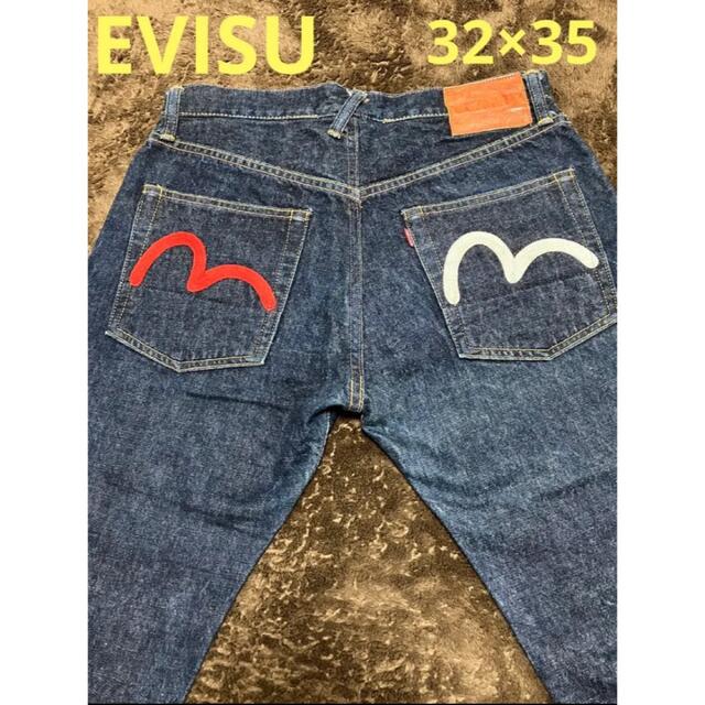 EVISU - 美品 EVISU エビス 刺繍カモメ32×35 ジーンズ madeinJapanの