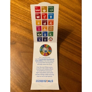 サンリオ(サンリオ)のハローキティ　SDGs　国連公式ラペルピン　バッジ(ブローチ/コサージュ)