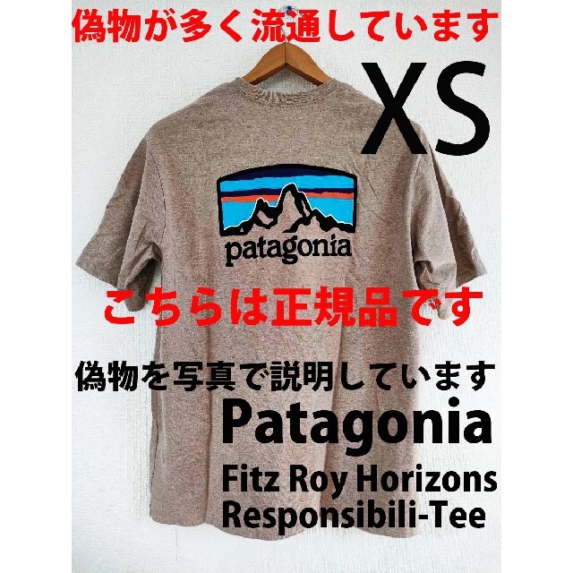 パタゴニア Tシャツ レスポンシビリティー 白 XS 新品     ホワイト