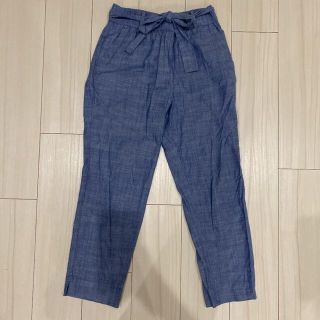 ザラ(ZARA)のZARA ザラ　テーパード　ズボン　ボトムス　ブルー　青　デニム　カジュアル(カジュアルパンツ)