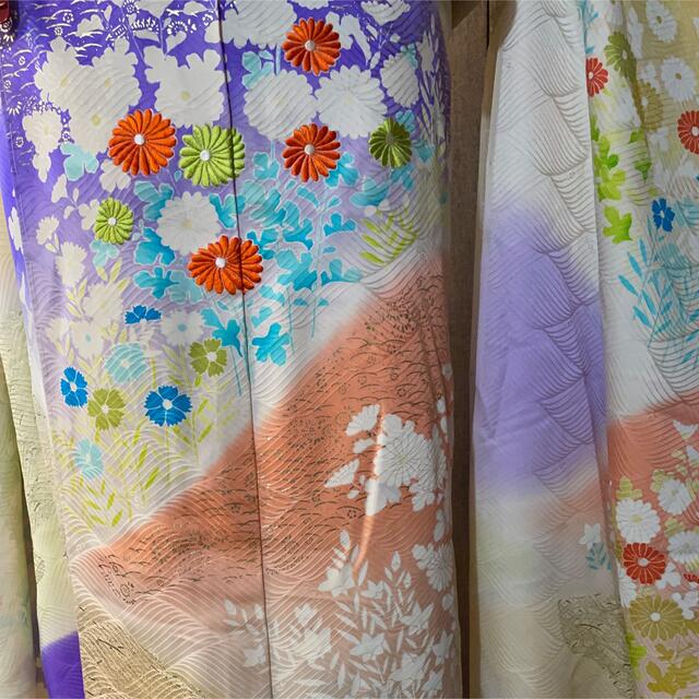 未使用品 仮り絵羽 はんなりした振袖 美品 | historical.org.il