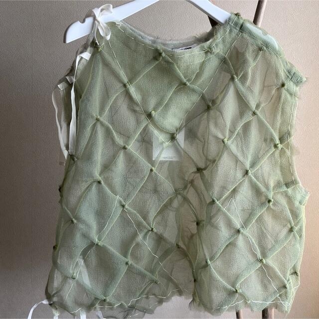 SANA様専用　新品◆ ORGANDIE  SEE-THROUGH BIBS レディースのトップス(その他)の商品写真