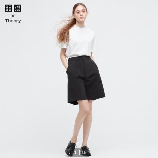 ユニクロ(UNIQLO)のユニクロセオリー感動タックイージーショートパンツ　M(ショートパンツ)