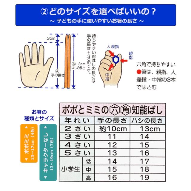 六角知能ばし＊トレーニング箸＊子供用箸 インテリア/住まい/日用品のキッチン/食器(カトラリー/箸)の商品写真