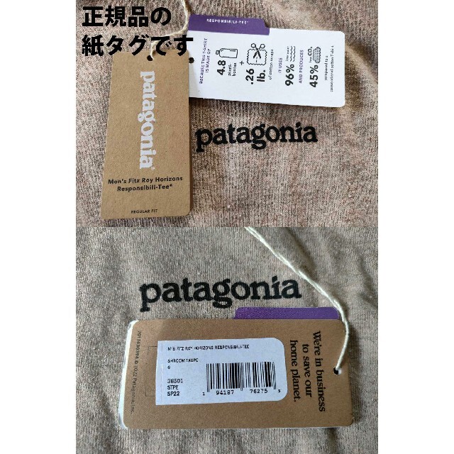 patagonia(パタゴニア)のS 新品正規品パタゴニア フィッツロイ ホライゾンズ レスポンシビリティー メンズのトップス(Tシャツ/カットソー(半袖/袖なし))の商品写真