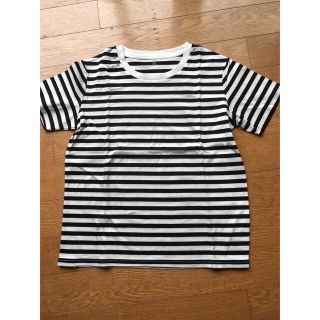 ムジルシリョウヒン(MUJI (無印良品))のMUJI LABO 綿スムースクルーネックボーダーTシャツ(Tシャツ(半袖/袖なし))