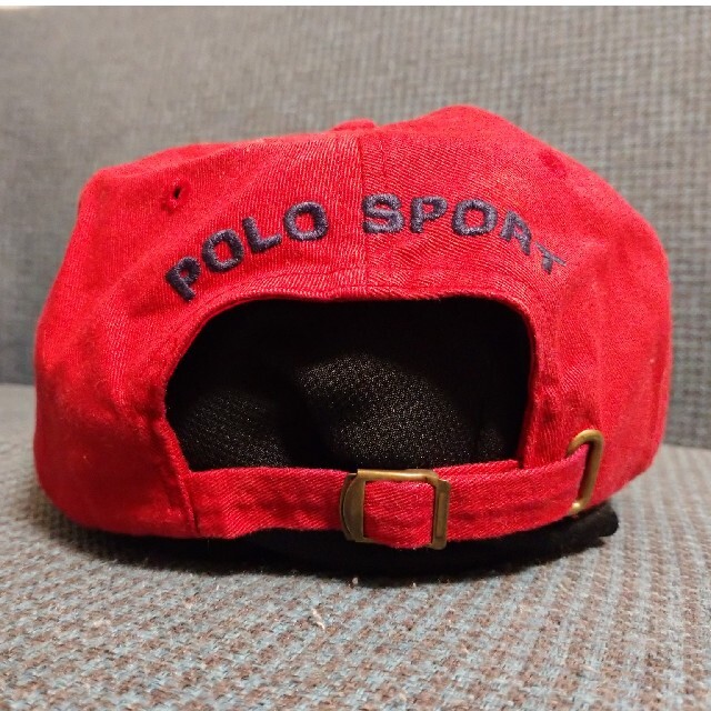 Ralph Lauren - ビンテージポロベアーポロスポーツキャップ赤ラルフ