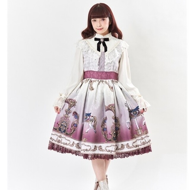 axes femme(アクシーズファム)のaxes femme kawaii  グランドフィナーレロングワンピース ワイン レディースのワンピース(ロングワンピース/マキシワンピース)の商品写真