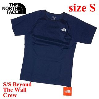 ザノースフェイス(THE NORTH FACE)の新品　Sサイズ　ノースフェイス　S/S ビヨンド ザ ウォール クルー　ネイビー(Tシャツ/カットソー(半袖/袖なし))