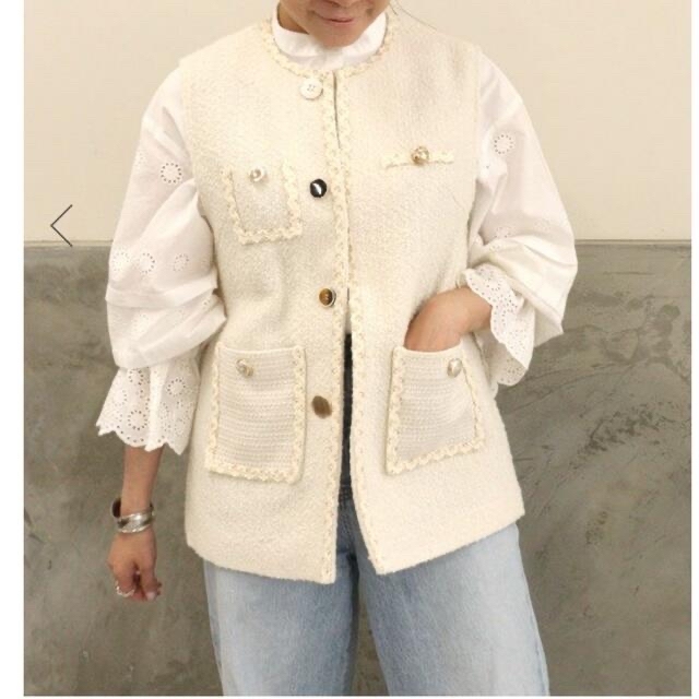 激安挑戦！！ Donoban - shop ゆり's by ツイードMIXボタンジレの通販 Donoban ベスト+ジレ