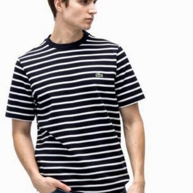 LACOSTE(ラコステ)のラコステ　LACOSTE コットンピケボーダーTシャツ (半袖) メンズのトップス(Tシャツ/カットソー(半袖/袖なし))の商品写真