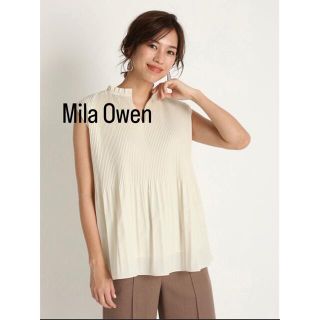 ミラオーウェン(Mila Owen)のSALE【ミラオーウェン Mila Owen 】プリーツトップス(カットソー(半袖/袖なし))