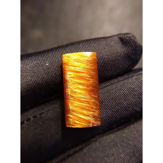 ⭐︎天然銅色ゴールドルチルクオーツ ルース 4.7g - 各種パーツ