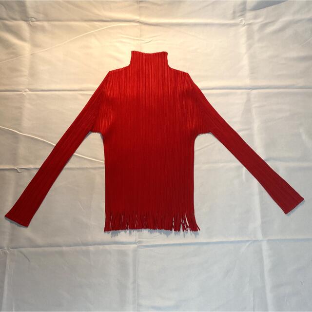 PLEATS PLEASE ISSEY MIYAKE ハイネック　RED