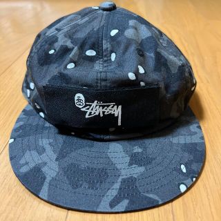 アベイシングエイプ(A BATHING APE)のAPE STUSSYコラボキャップ(キャップ)