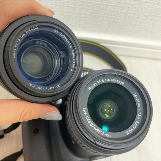美品】Nikon カメラ D5300 レンズ2つ、電池および充電器付の通販 by も 