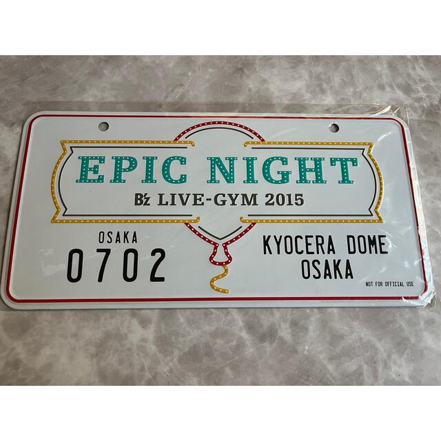 B’z メモリアルプレート 2015 EPIC NIGHT 大阪 京セラドーム