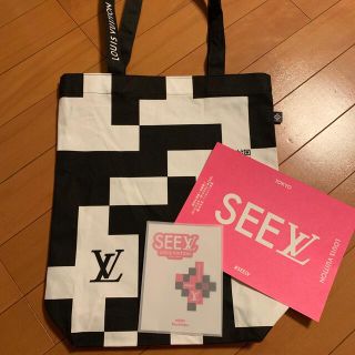 ルイヴィトン(LOUIS VUITTON)のLOUIS VUITTON 「SEE LV」ノベルティ　トートバッグ&ステッカー(ノベルティグッズ)