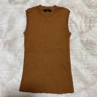 イング(ing)のタイムSALE⭐︎INGNIノースリーブサマーニット　ブラウン　美品　ほぼ新品(Tシャツ(半袖/袖なし))