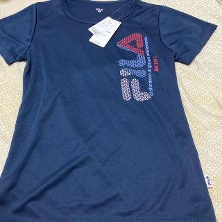 フィラ(FILA)のフィラ　ドライメッシュTシャツM ネイビー(ウェア)