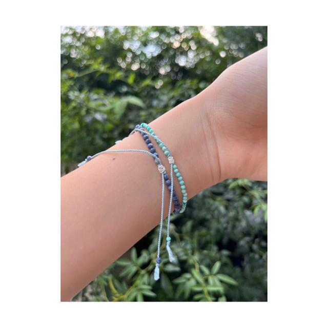 Petit cut beads Bracelet  プチカットビーズブレス　E ハンドメイドのアクセサリー(ブレスレット/バングル)の商品写真