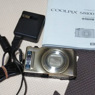 ニコン(Nikon)のNikon COOLPIX  S8100 動作品  バッテリー、充電器付(コンパクトデジタルカメラ)