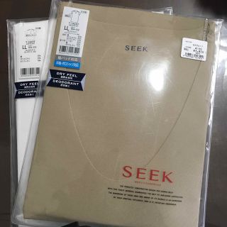 グンゼ(GUNZE)の新品グンゼ seek 強撚カットオフ高級紳士ＵネックＴシャツサイズLL2個セット(Tシャツ/カットソー(半袖/袖なし))