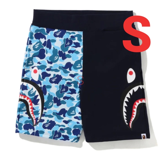 アベイシングエイプ ABC Camo Side Shark ショートパンツ L素人平置き採寸