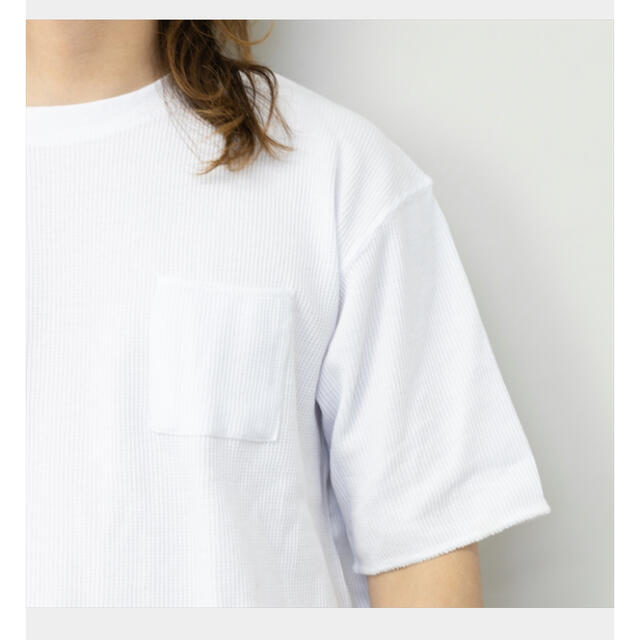 ビッグTシャツ メンズ 半袖 ワッフル サーマル Lサイズ メンズのトップス(Tシャツ/カットソー(半袖/袖なし))の商品写真