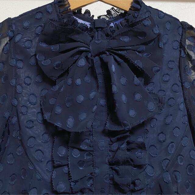 ANNA SUI mini - 美品 アナスイ ミニ ワンピース 130 ネイビー ANNA SUI mini - 美品 アナスイ ミニ ワンピース 130 ネイビー