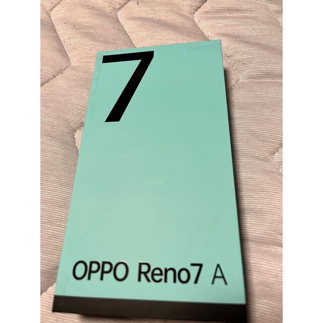 OPPO(オッポ)のOPPO RENO7a ブラック スマホ/家電/カメラのスマートフォン/携帯電話(スマートフォン本体)の商品写真