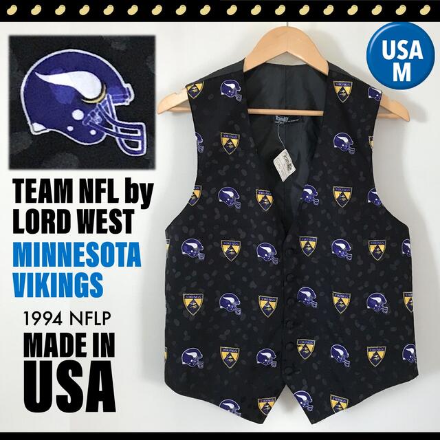 TEAM NFL/LORD WEST★ミネソタ バイキングス★ジレ ベスト未使用