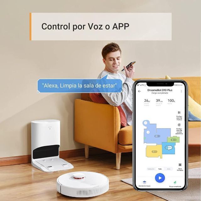 Dreame D10Plus ロボット掃除機 自動ゴミ収集 レーザーナビ | spss.com.sa