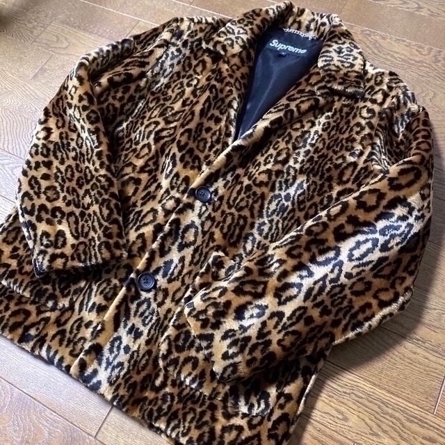 【★超目玉】 Supreme - M2さん専用16aw Faux Fur Leopard Jacket (s) テーラードジャケット