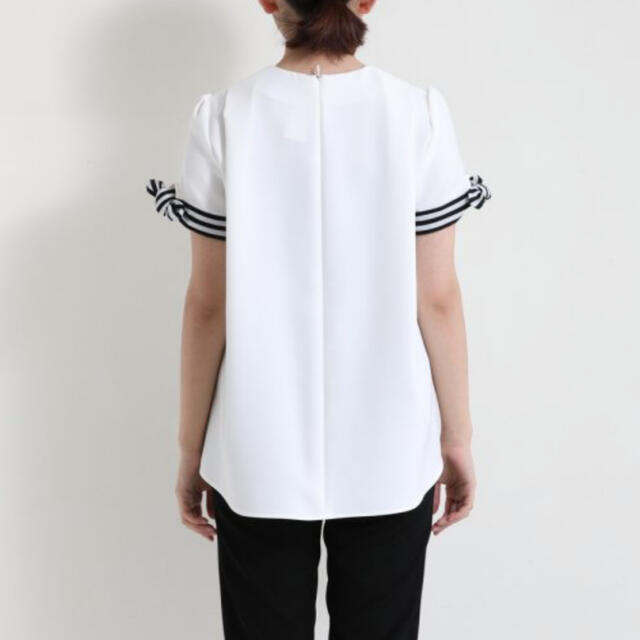 BORDERS at BALCONY(ボーダーズアットバルコニー)のRIBBON BLOUSE レディースのトップス(シャツ/ブラウス(長袖/七分))の商品写真