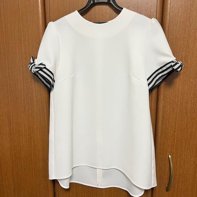 BORDERS at BALCONY(ボーダーズアットバルコニー)のRIBBON BLOUSE レディースのトップス(シャツ/ブラウス(長袖/七分))の商品写真