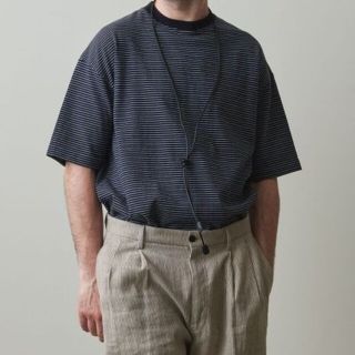 スティーブンアラン(steven alan)のSteven Alan HI/TWST BORDER SHORT SLEEV(Tシャツ/カットソー(半袖/袖なし))