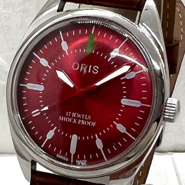 ORIS(オリス)の【安心匿名配送】ORIS オリス 機械式手巻き 腕時計 メンズ ワインレッド メンズの時計(腕時計(アナログ))の商品写真