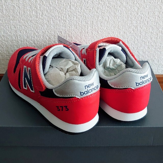 ♡New Balance♡20.5 キッズ スニーカー レッド シルバー